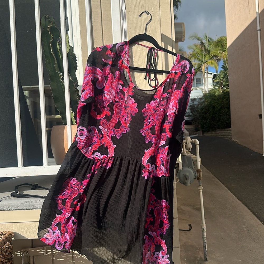 Semi sheer dress from Free People.